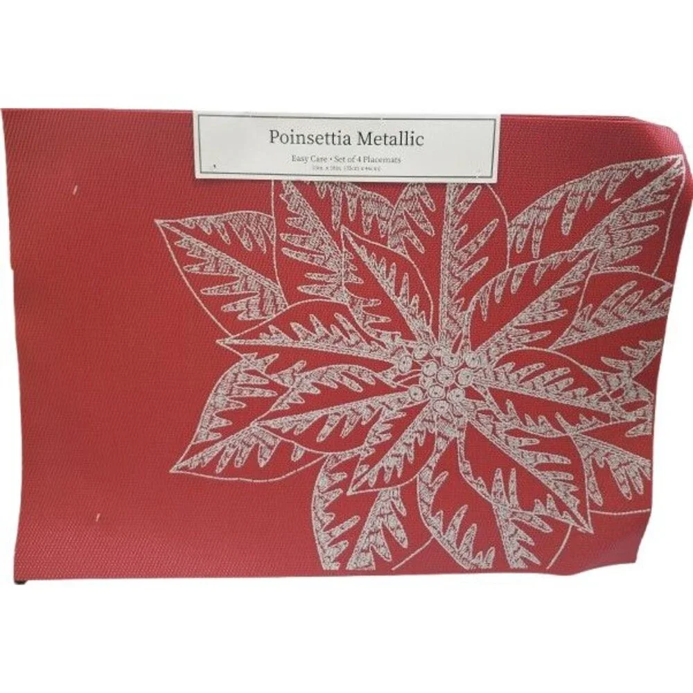 Set of 4 PVC In/Outdoor Polyvinyl Placemats(13